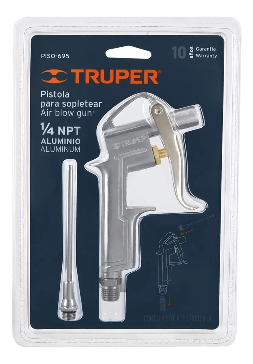 Pistola metálica de aire - Truper