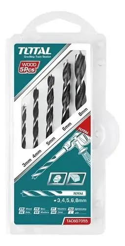 Broca madera jgo * 5 pcs Total ,