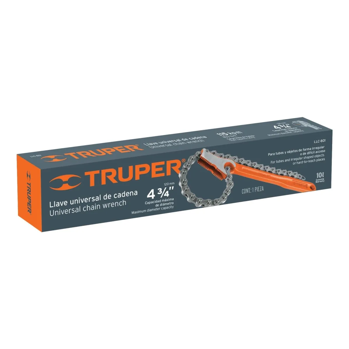 Llave cadena para filtro 4 3/4 - cj*4 - Truper