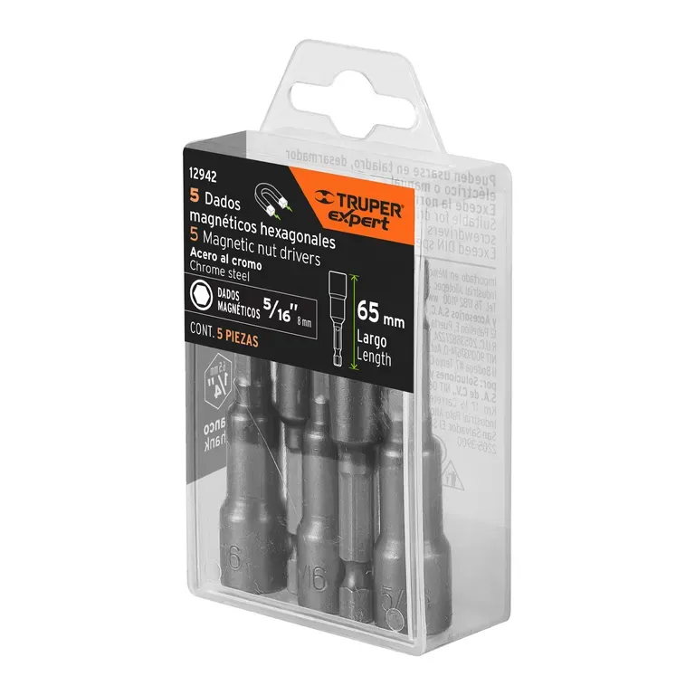 Dado extensión magnetico 5/16 * 10 pzs - Truper