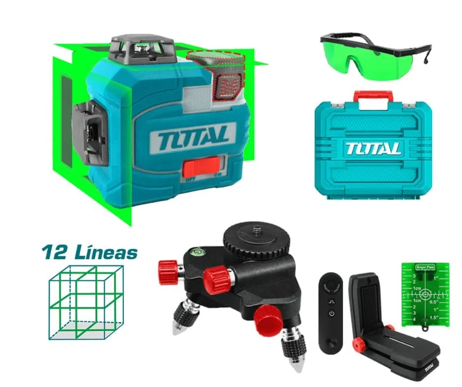 Nivel laser 12 linias 16v Total
