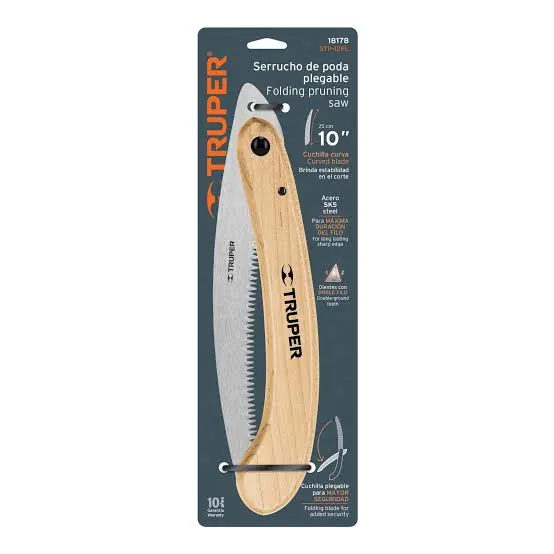 Serrucho de poda plegable m/madera - Truper