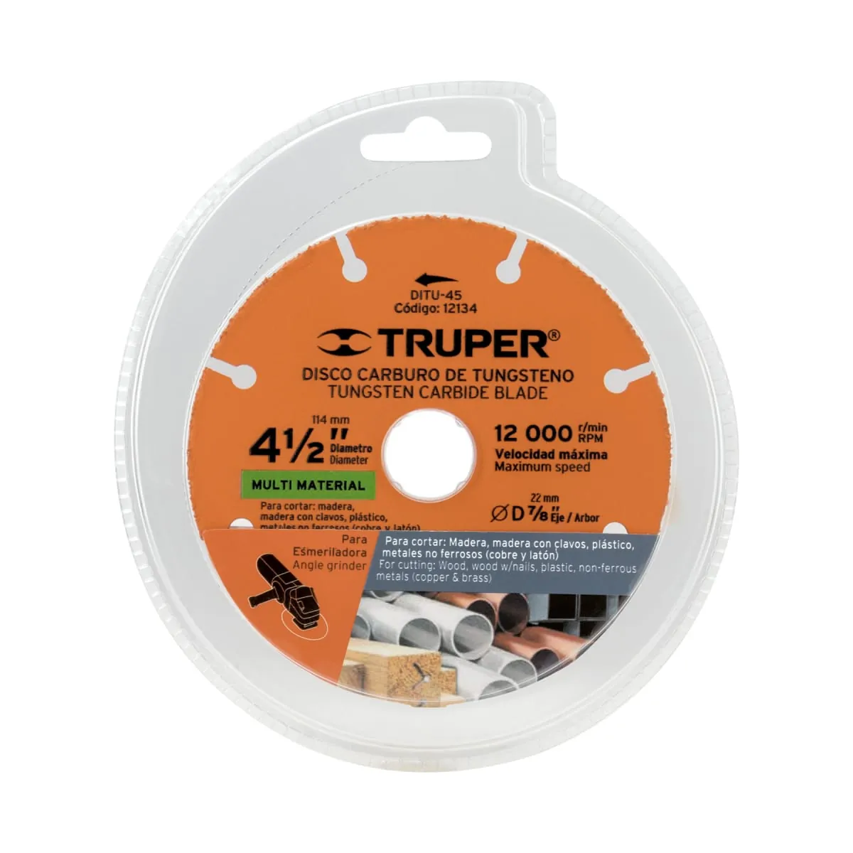 Disco corte multimaterial 4.1/2 Truper