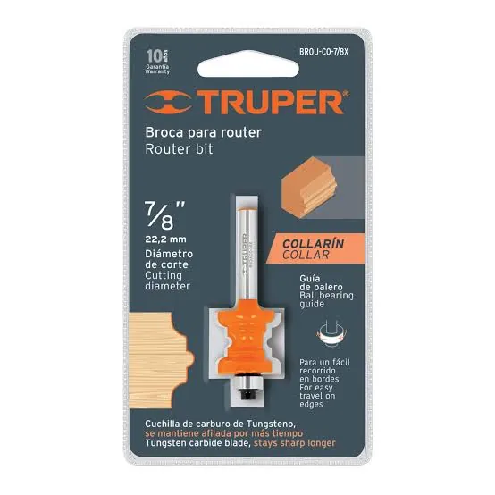 Fresa collarin 7/8 p/rodaje - Truper