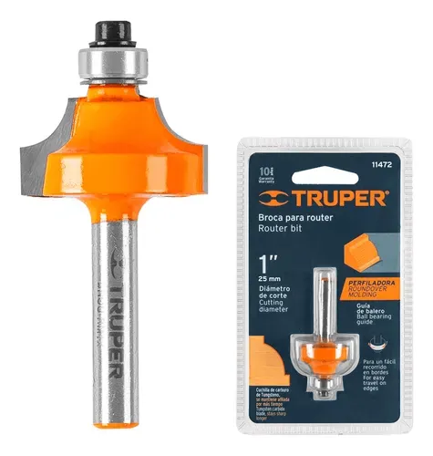 Fresa redondeadora de moldura1" - Truper