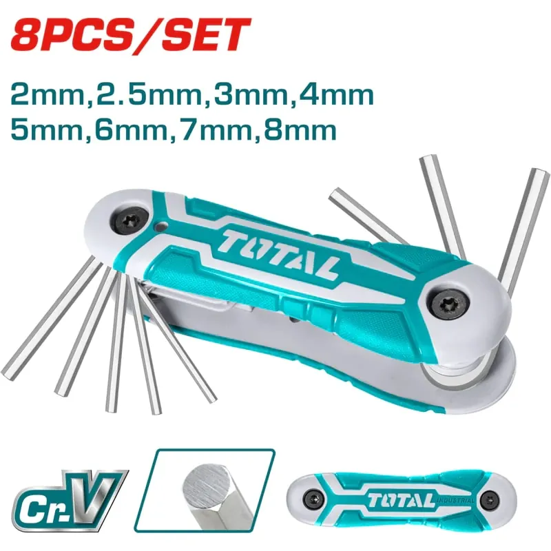 Llave exagonal Total jgo. * 8 pzs. mm. tht1061826 Total